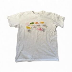 General Admission Russ Pope Beach White Cotton Graphic T-Shirt Sz M